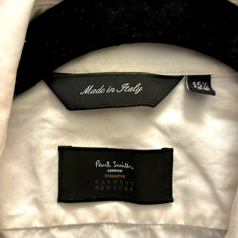 Pauls Smith white long sleeve button up